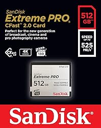 SanDisk 512GB Extreme PRO CFast 2.0 Memory Card