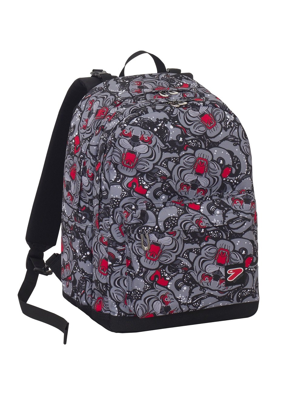 Seven S.P.A. Backpack THE DOUBLE - PRO XXL - Light gray - 30 LT school student