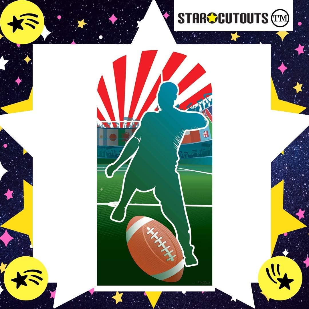 STAR CUTOUTS SC1441 Rugby World Stand-In Cardboard Cutout - 185cm Sports Fan Photo Prop for Events Shows & Parties - Image 3