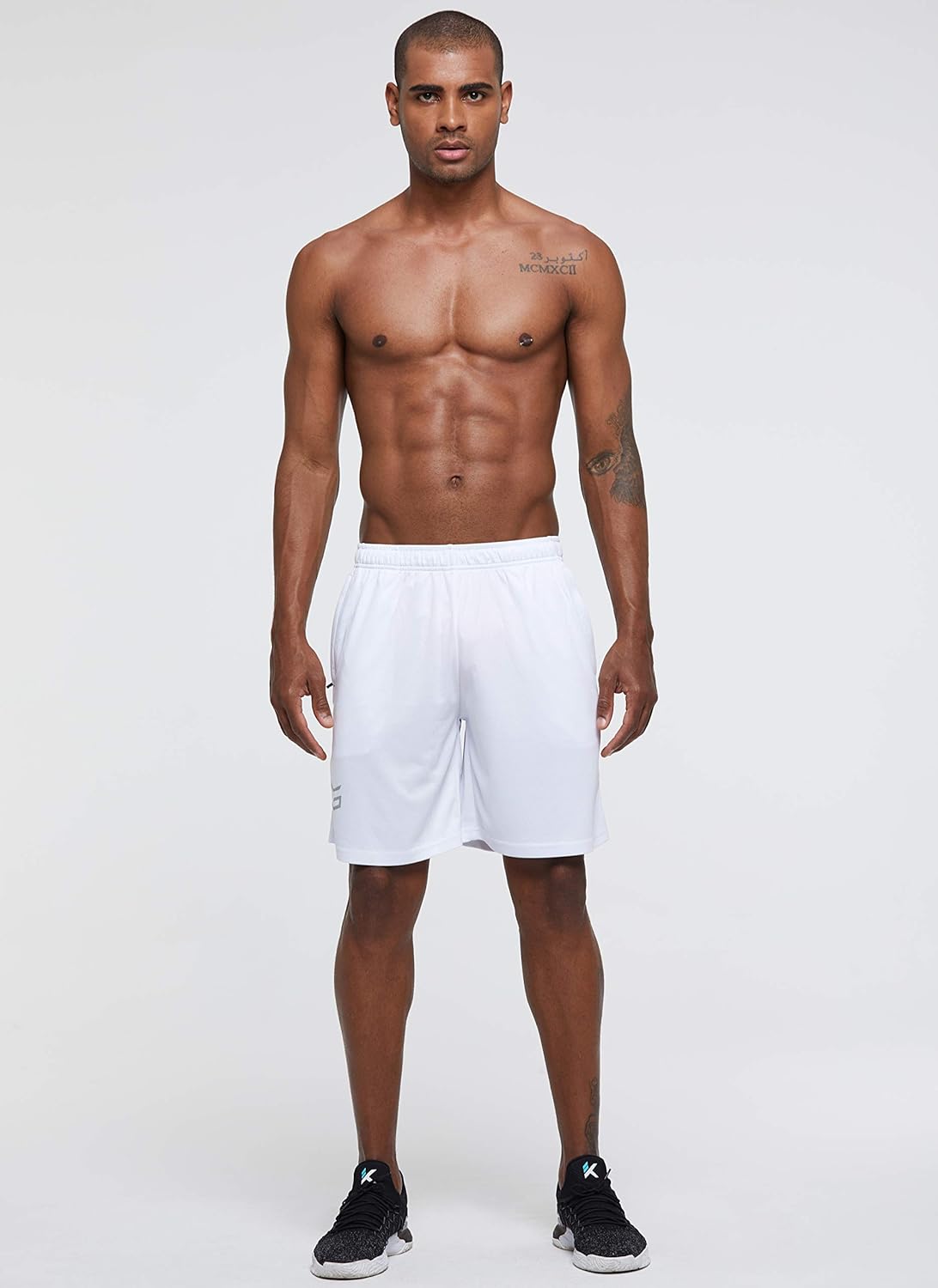 G Gradual Men's 7" Workout Running Shorts Quick Dry Lightweight Gym Shorts with Zip Pockets: Clothing
