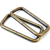 VersaKits 15 Pcs Metal Rectangle Rings Heavy Duty Non-Welded Iron Rectangular Buckle Loops for Sewing
