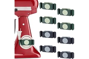 KACPAUQEL 8PCS Rotatable Cord Organizers Stick On for Appliances Kitchen,Cord Holder Appliance Organizer Compatible with Home Appliances,Air Fryer,Toaster,Blender,Coffee Maker