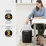 Fellowes LX50 Paper Shredder 9 Sheet Cross Cut 4x37mm 17L Bin Black view 7