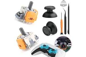 2Pack Joysticks Replacement Hall Effect 3D Analog Stick Sensor Module for Sony PlayStation 5 Joystick Replacement Thumb Stick