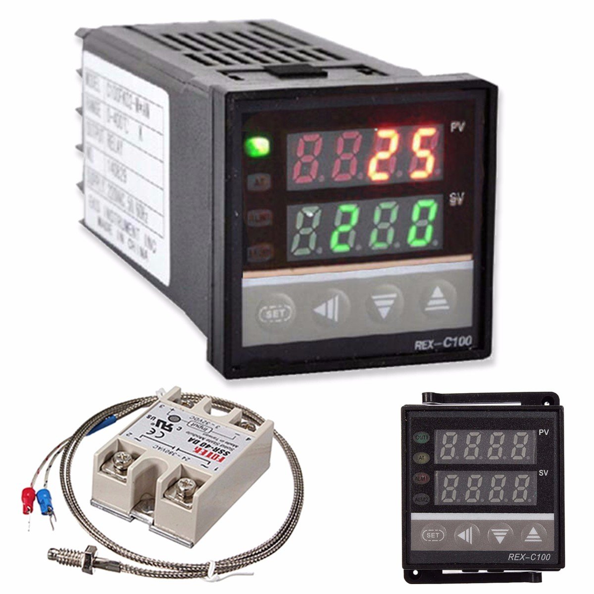 Amazon.com: [Upgraded Version] ELEGIANT Digital PID Temperature Controller  220V + Max.40A SSR + K Sensor etc.: Home Improvement