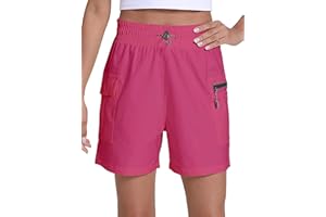 Rrosseyz Women's Hiking Cargo Shorts with Pockets Quick Dry Athletic Gym for Women Exercise Lounge