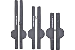 LEOFISHING Portable Fishing Rod Case Folding Fishing Pole Bag Fishing Pole Tackle Protective Cover Case Fishing Spinning Rod Bag Special Design for Fishing Poles with Reels 3 Size (Big)