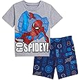 Marvel Avengers Spiderman T-Shirt and French Terry Shorts Set