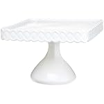 Rosanna Decor Bon Bon White Footed Square Cake Stand