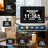 TROCOTN Dementia Clock 7-Inch Digital Calendar Clock with Auto-Dimming view 3