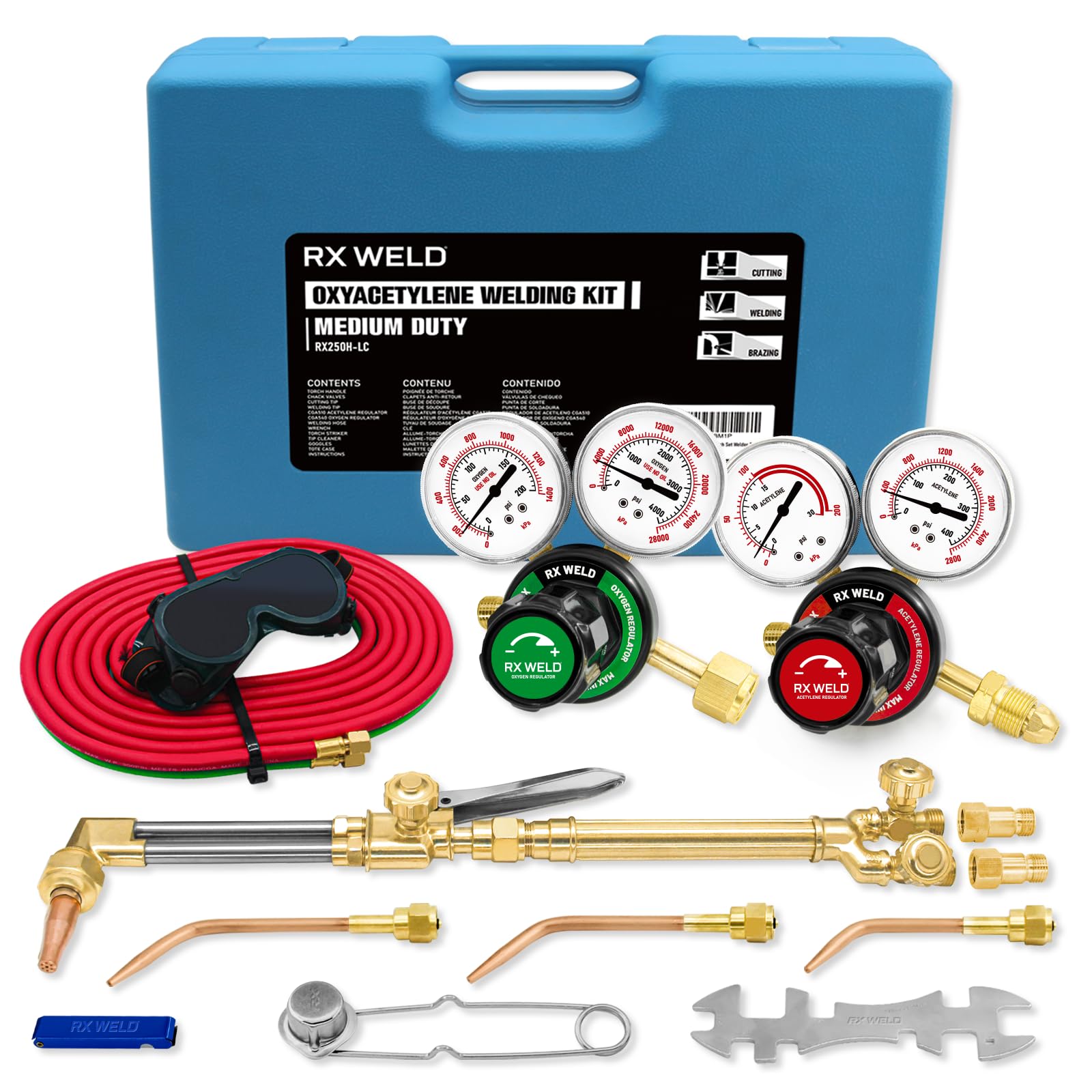 Mua RX WELD Oxygen & Acetylene Torch Kit, Gas Cutting Welding Torch Set ...