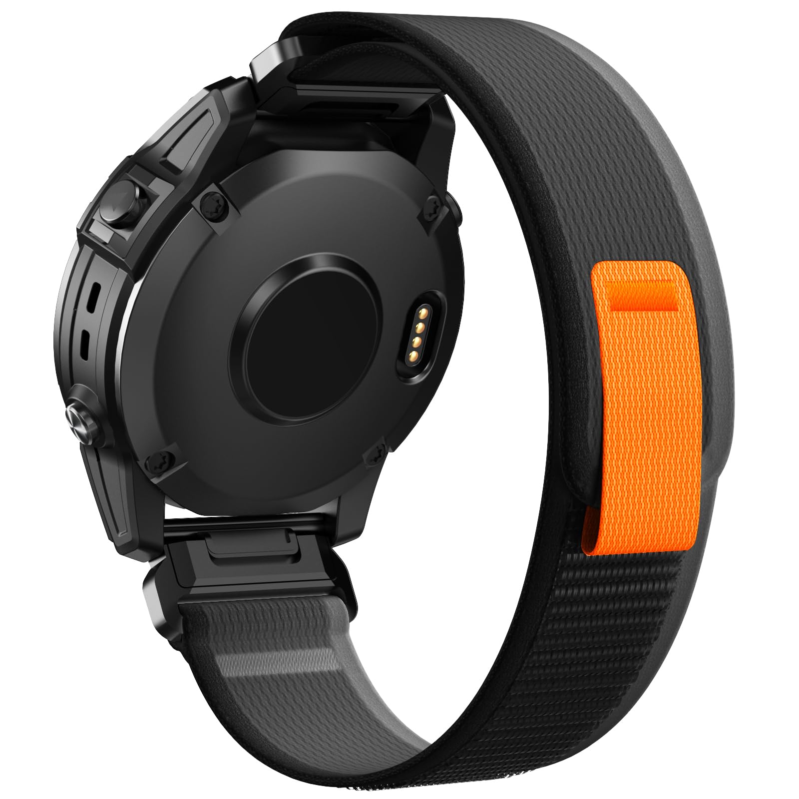 NotoCity for Garmin Feinx 6/6 Pro/5/5 Plus/7/7 Pro Strap, Quickfit 22mm for Garmin Fenix 8/8Pro 47mm, Epix 2 Strap, Forerunner 935/945/955, Approach S62/S60, Instinct/Instinct 2(Black/Grey)