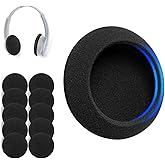 Voarmaks Universal Foam Ear Pads Cushion 70mm,2.76", 5Pairs Premium 4-5mm Thickness High Density Foam Headphone Earpads for Music, Gaming, Office &amp; Call Center Headsets