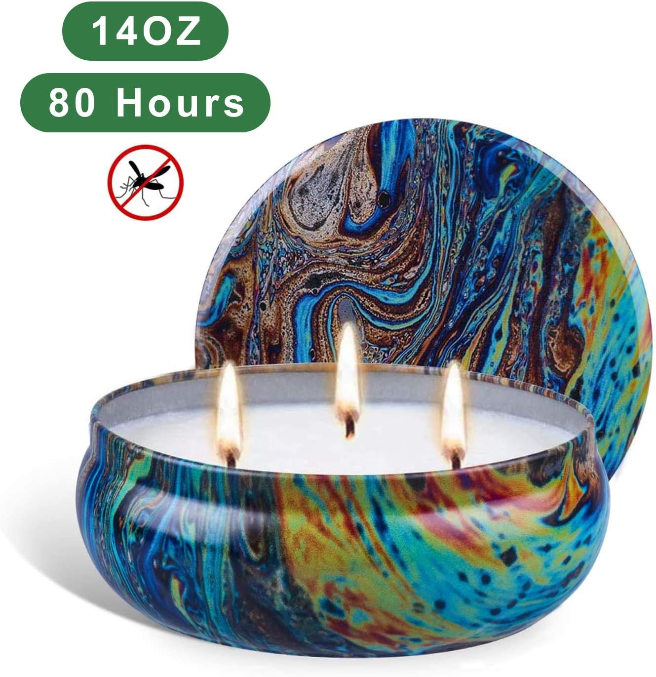 SUPERSUN Garden Citronella Candles Outdoor Large 80 Hours