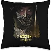 Mortal Kombat 2 Scorpion Portrait Throw Pillow