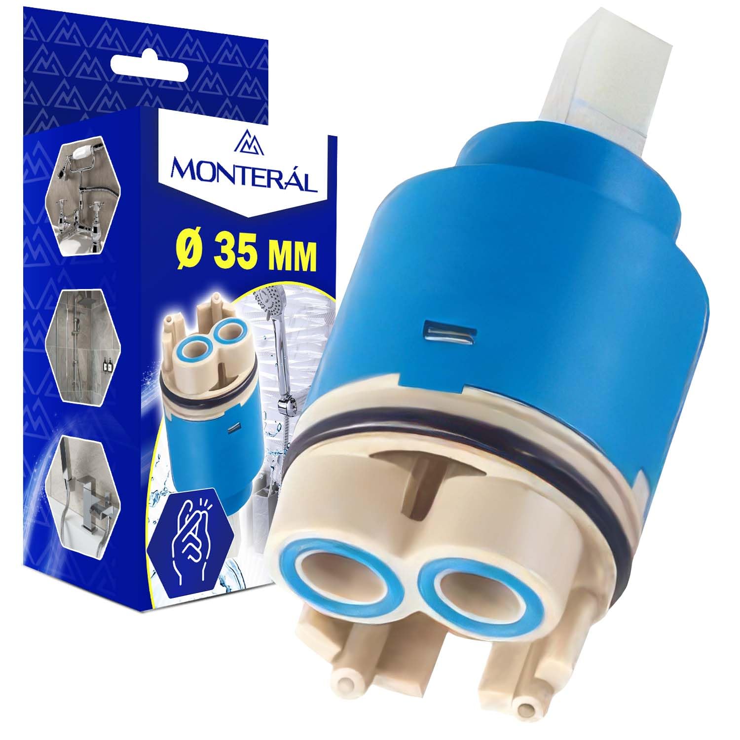 Ceramic Tap Cartridge Ø 35 mm with Directional Flow System for Mixer Tap - MONTERAL