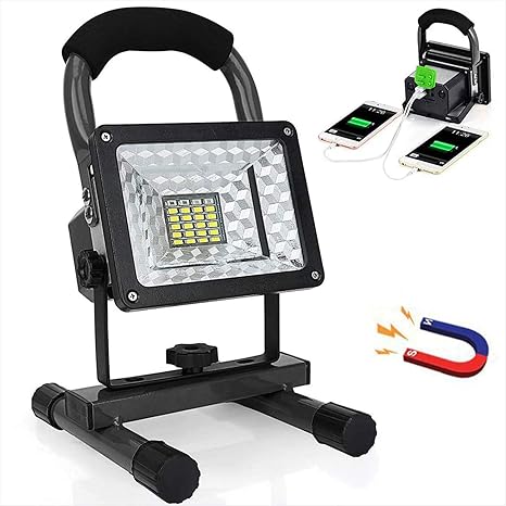 Foco Proyector Portatil Led, Luz De Trabajo Led Recargable 15W, 3 ...