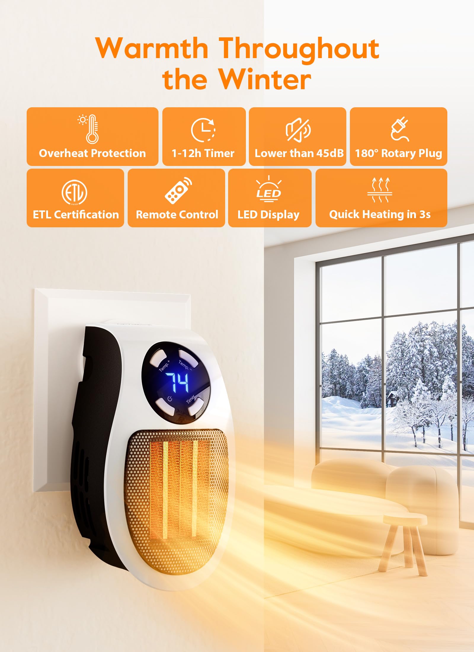 Programmable Wall Outlet Heater