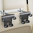 TICARVE Car Seat Hooks 2 Pack Auto Headrest Hooks for Car Back Seat Hooks Hanger Organizer Fit Universal Vehicle, 2 in 1 Car Hooks for Hanging Purses, Bags and Coats