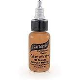 GlamAire Airbrush Makeup by Graftobian - High Definition Airbrush Foundation, Professional Formula for Long-Lasting Wear, For Makeup Artists and Beauty Aficionados, Made in USA, Burnt Amber