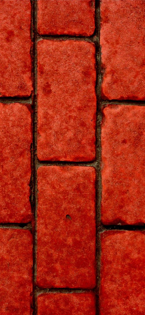 PeelitStickit Brick Texture in Red Style, Wallpaper Design, Wall Mural ID-043, vinyl