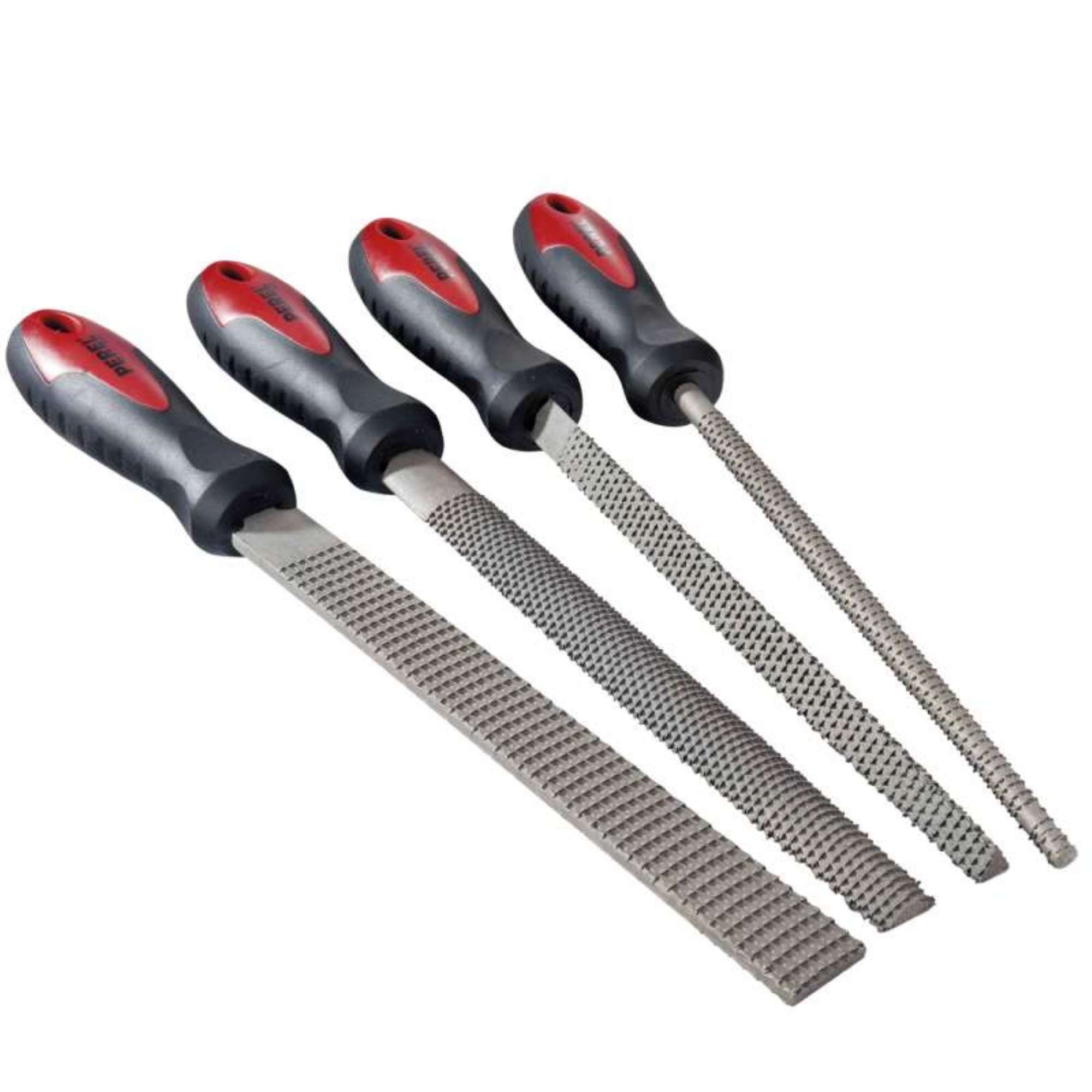 Toolland HFIS2 Pack of 4 Wood Rasps, 20 cm