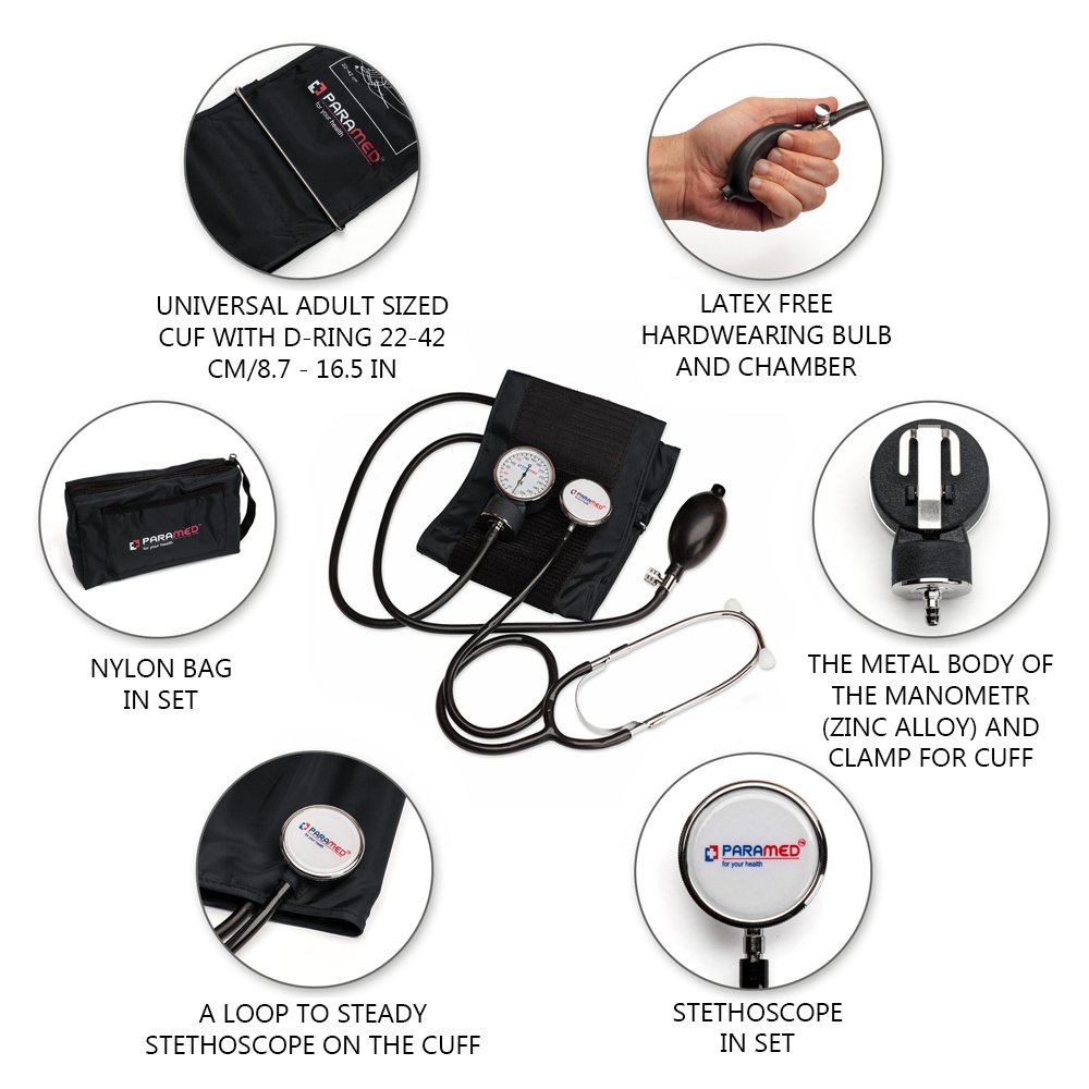 Mua Manual Blood Pressure Cuff by Paramed Professional Aneroid