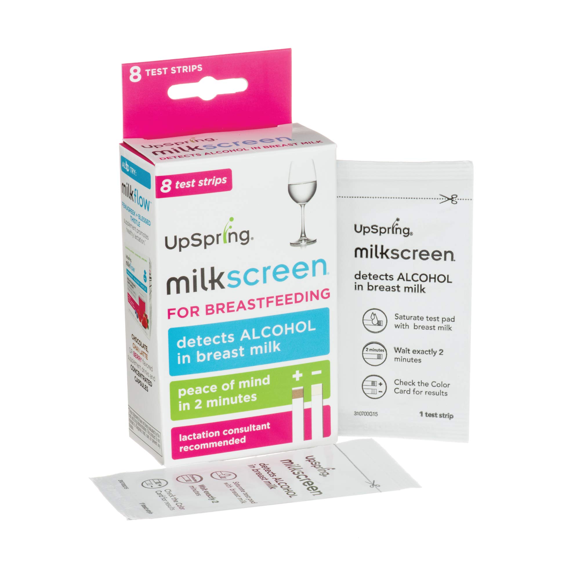 Upspring Milkscreen Test Strips to Detect Alcohol in Breast Milk at