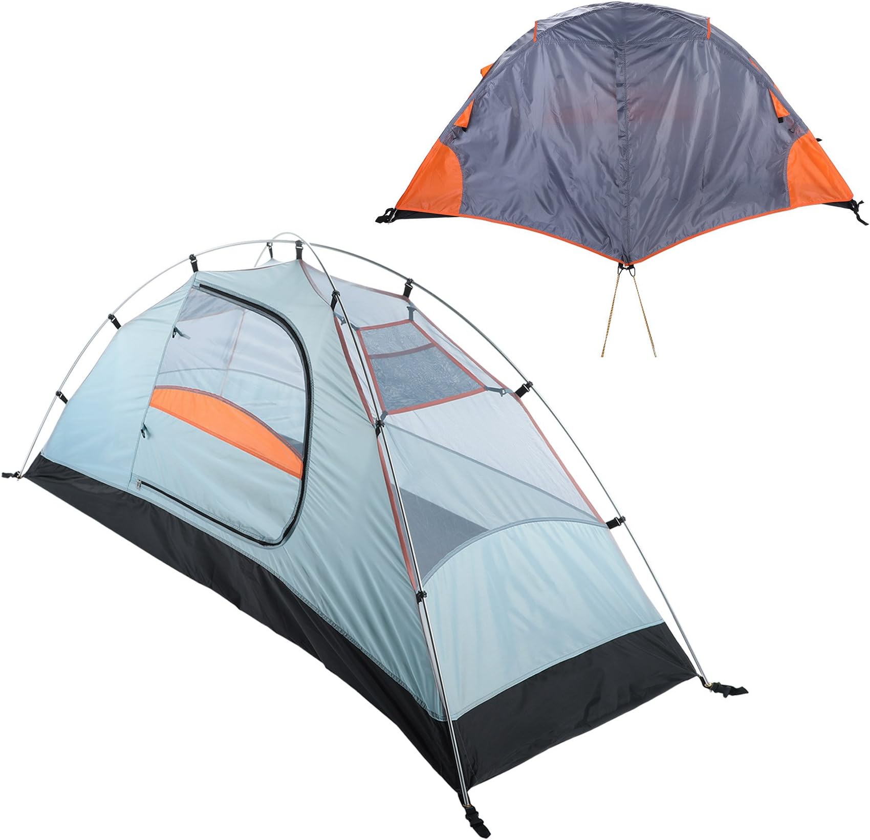 Pinty 3-season 1 Person Lightweight Easy Setup Tent for Travel Backpacking Mountaineering Hiking Camping, Outdoor Gear Double Layer Shelter for Backpacker