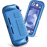 Fintie Kids Case for Nintendo Switch Lite 2019 with Game Card Slots - [Ultralight] Shockproof Protective Cover with Ergonomic Grip, Kids Friendly Grip Case for Switch Lite Console, Navy Blue