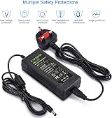 TOBWOLF DC 12V 5A Power Supply 60W UK Plug 100-240V to 12V Adaptor view 6