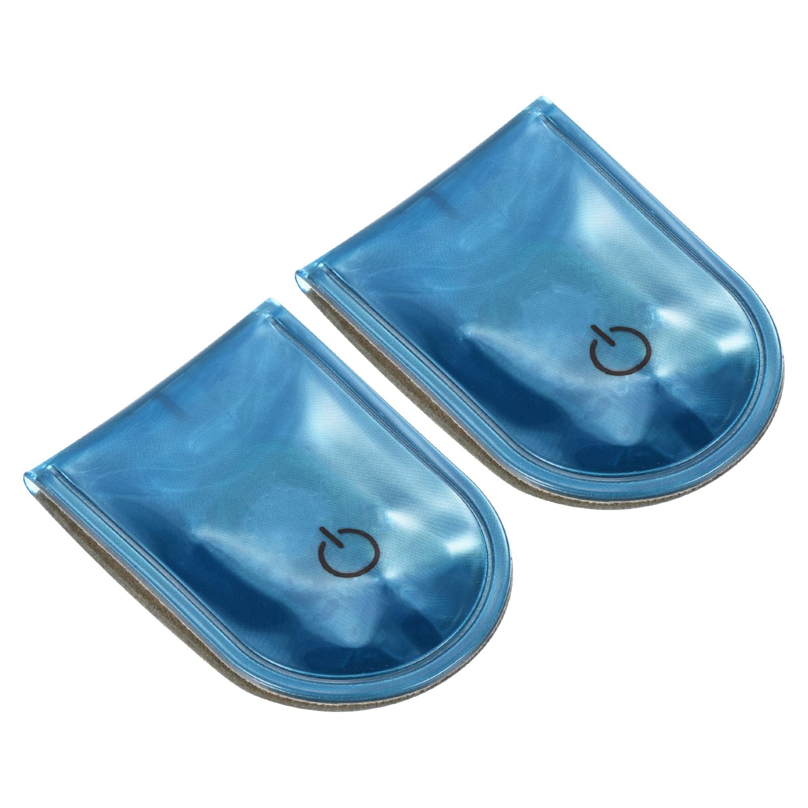 PATIKIL LED Flashlight, 2 Pack Night Shift Hands Free Clip-on Flashlights Night Safety Running Light for Running, Walking, Sports, Outdoor Emergency, Blue