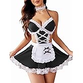Avidlove Sexy Lingerie for Women Cosplay Costumes Lingerie Set Lace Maid Outfit