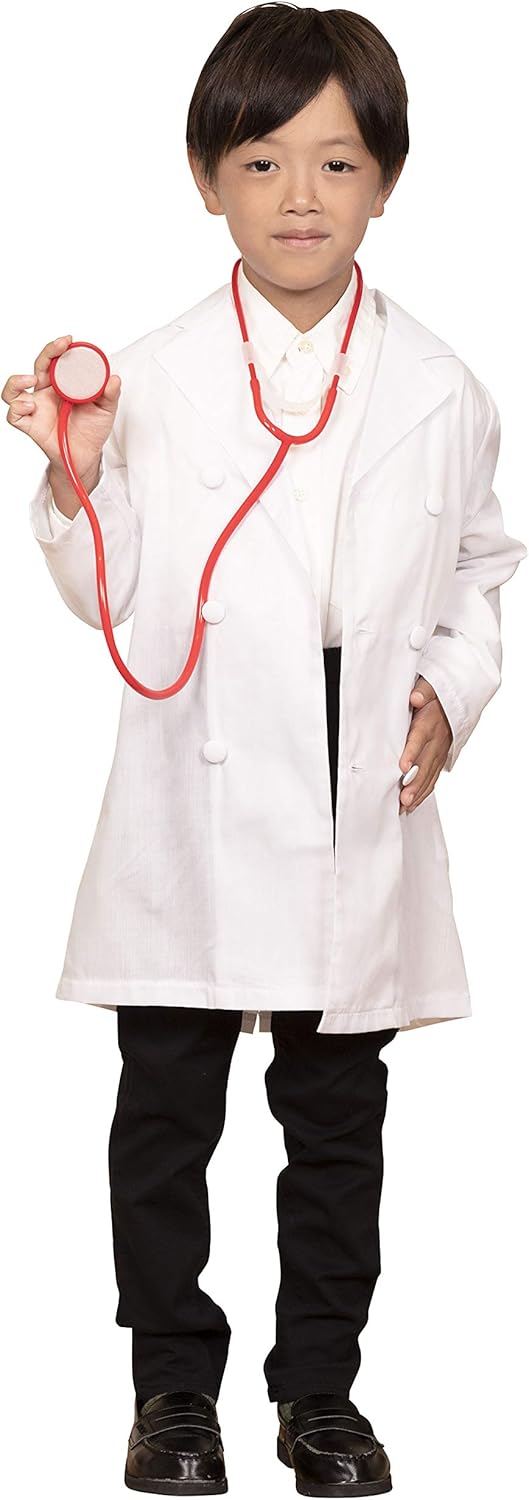 Amazon Party City キッズジョブ コスプレ お医者さん キッズ 1cm 白 キッズコスチューム ホビー