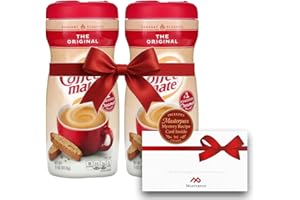 Masterpax Breakfast Club Gift Set – Contains Two 11 oz Bottles of Powdered Coffee Creamer Original Flavor + Exclusive Mystery Recipe Card – Curated & Shrink-Wrapped