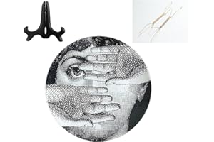 Beccalame Decorative Plates Handmade Ceramic Ornament for Home&Office Wall Decors (with Hanger) (F10)