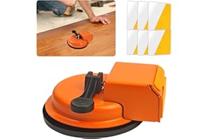 Floor Gap Fixer Tool with Vacuum Suction Cup & 6 PCS Sticky Pads, Heavy Duty Plank Grabber for Laminate Vinyl Flooring Gap Re