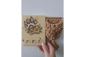 Porte-clés Mural en Bois Gravure avec Couleur Possibilité de gravure personnalisé avec une Photo de Votre choix. Bois Naturel