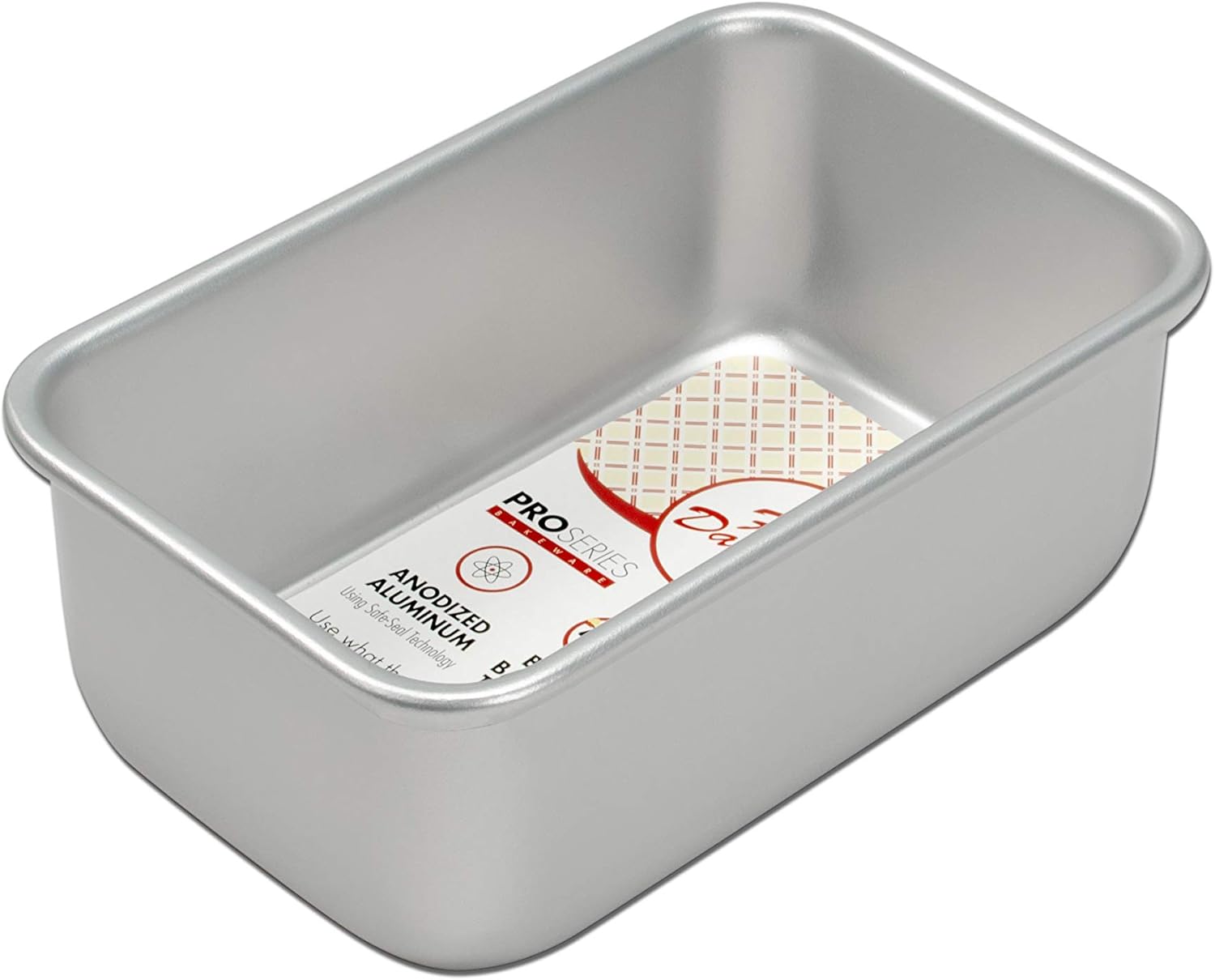 Fat Daddio's BP5640 Anodized Aluminum Bread Pan, 5.5 x 3.125 x 2.375