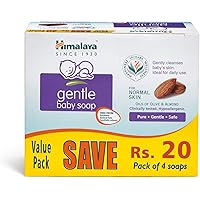 Himalaya Gentle Baby Soap Value Pack (75g, Pack of 4)
