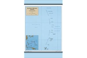 HISTORY GALORE 24"x36" Gallery Poster, cia map of Northern Mariana Islands 1989