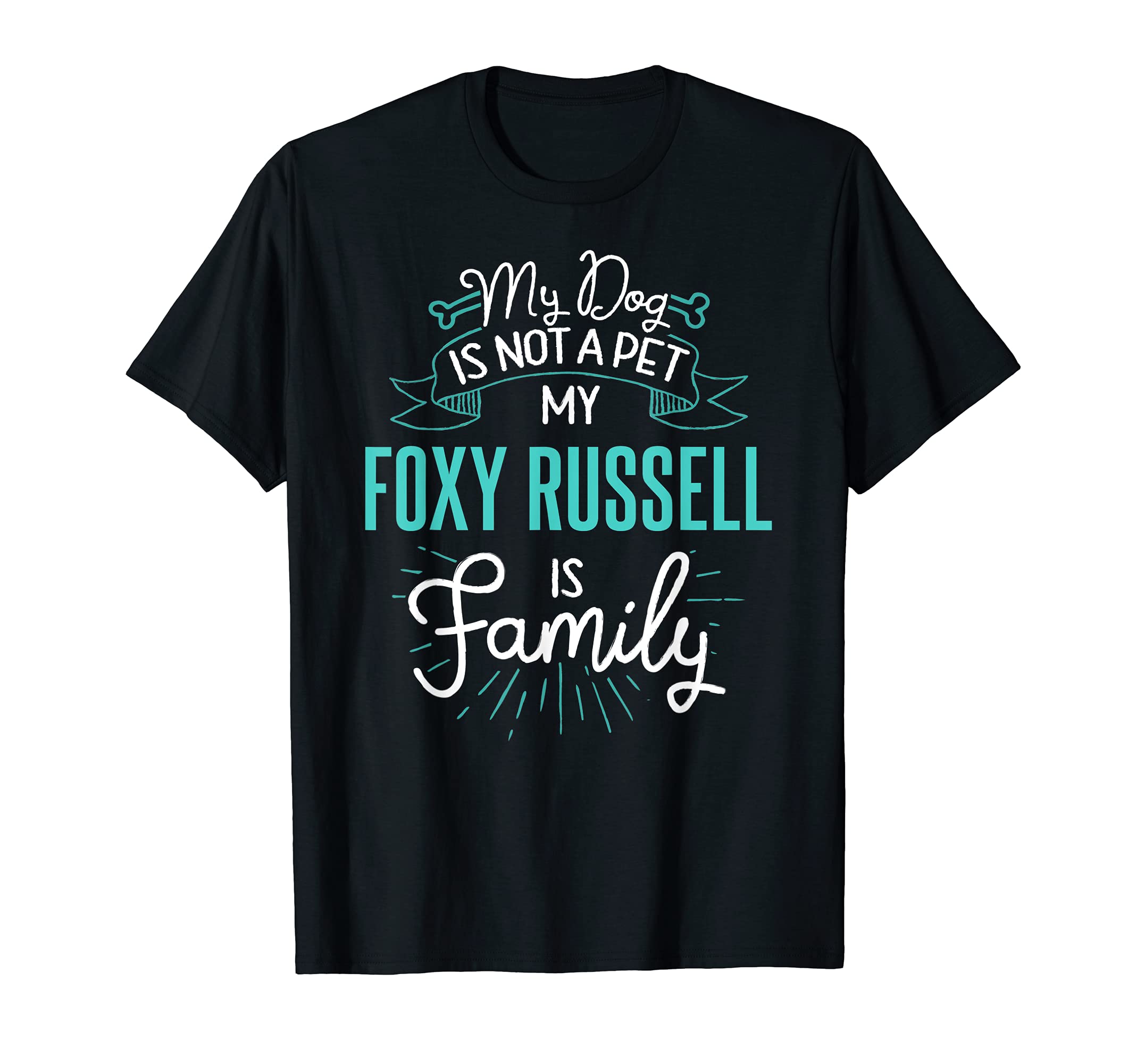 Cute Foxy Russell Design Family Dog Giftn T-Shirt