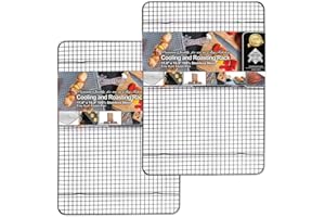 KITCHENATICS Heavy Duty Half Sheet Cooling Racks, Rust Resistant Stainless Steel Baking Racks, Wire Racks Fit Half Sheet Pan,