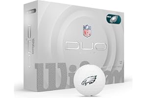 WILSON 2025 Duo Soft NFL Golf Ball - 12 Balls, White, Atlanta Falcons