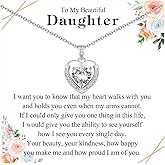 ACOGVN Necklace Gifts for Mom, Grandma, Daughter & Granddaughter - Trendy Hearts Jewelry Gifts for Christmas, Stocking Stuffers, Birthdays, Mothers Day & Valentines Day