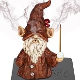 Aisatisforu Gnome Incense Holder for Sticks, Incense Cone Burner with Large Size Hole for Cones, Gnome Statue Christmas Decorations, Unique Gift for Women Men
