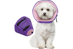 ALLROARING Dog Cone Collar Soft Cone for Medium Dogs After Surgery Adjustable Elizabethan Collar for Dogs to Stop Licking Wounds, Biting Stitches Professional Pet Recovery Cones E-Collar for Dog