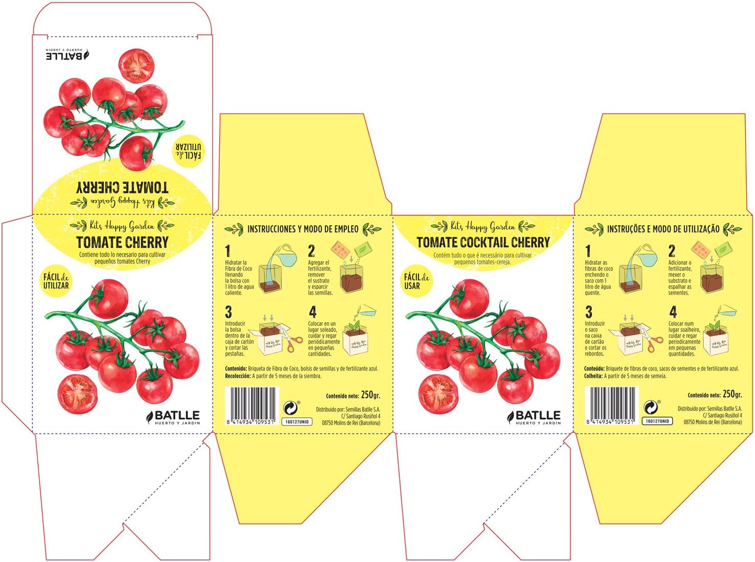 Huerto Urbano - Kit Happy Garden Tomate Cherry - Batlle: Amazon.es ...