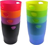 Exacompta Ecobin Waste Paper Bin 15 L Pack of 8 Assorted Colours 263x263x335mm