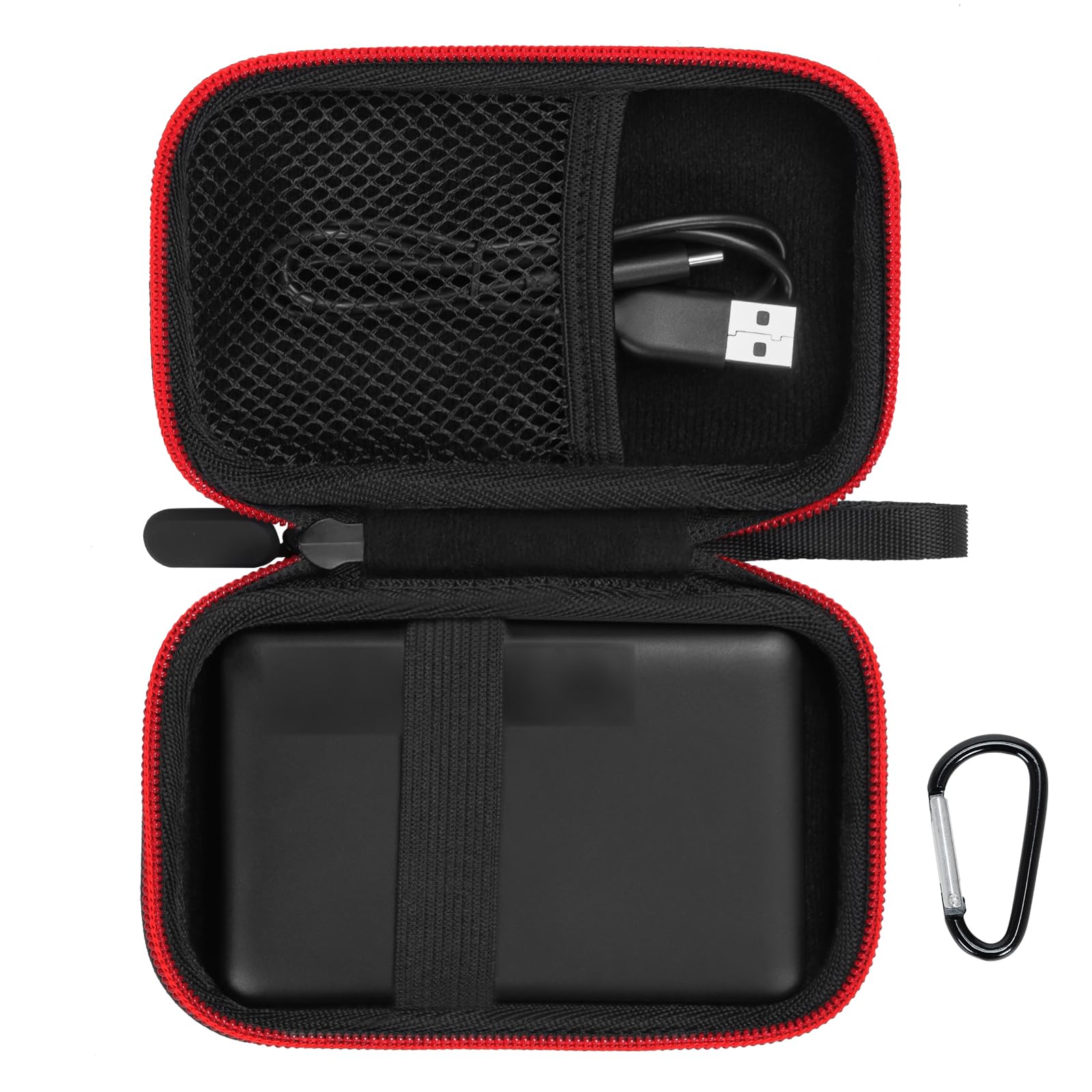 Photo 1 of Magnetic portable charger case Compatible with Anker 621/622/633/321/324 MagneticBattery,Fit for Anker PowerCore 5000/10000mAh Power Bank/ Apple MagSafe Charger Battery Pack,Black(Case Only)